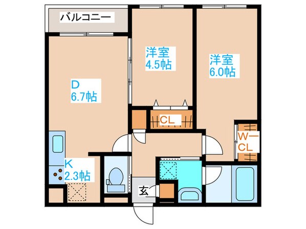 LiveCasa白石の物件間取画像